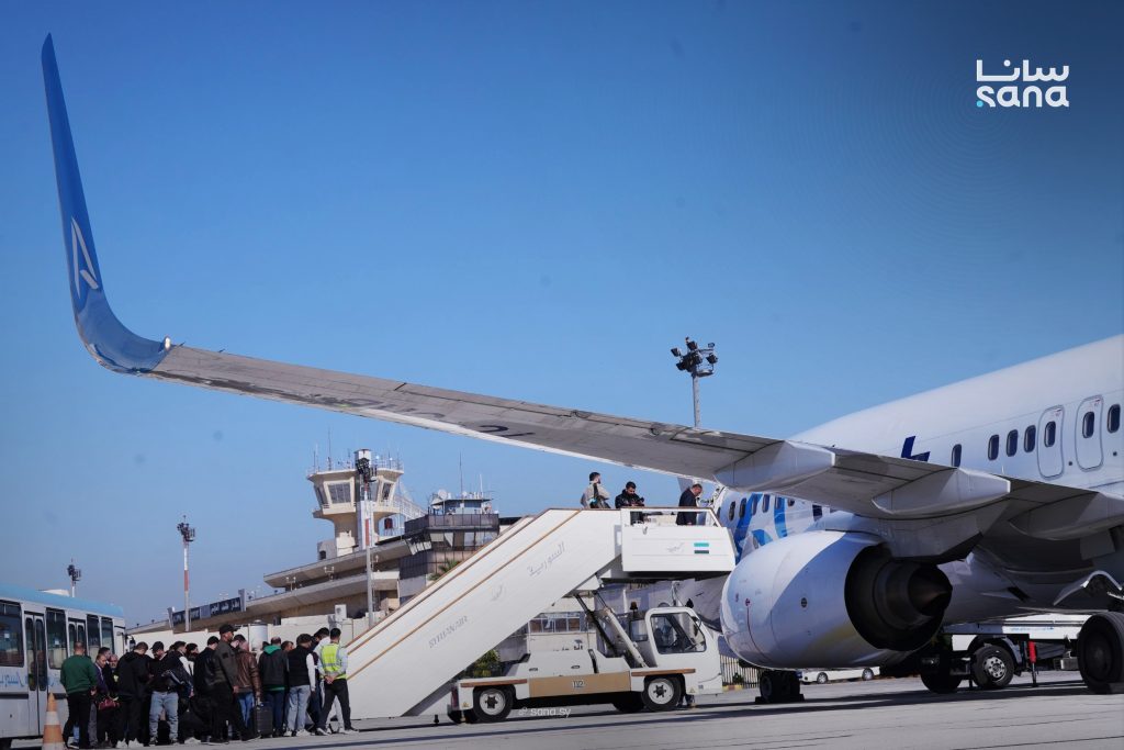 أولى رحلات A Jet التركية تهبط في حلب مع عودة الجسر الجوي مع تركيا