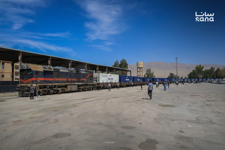 إعادة تشغيل سكة الشحن بين اللاذقية وعدرا بطول 360 كم بعد 14 عاماً من التوقف
